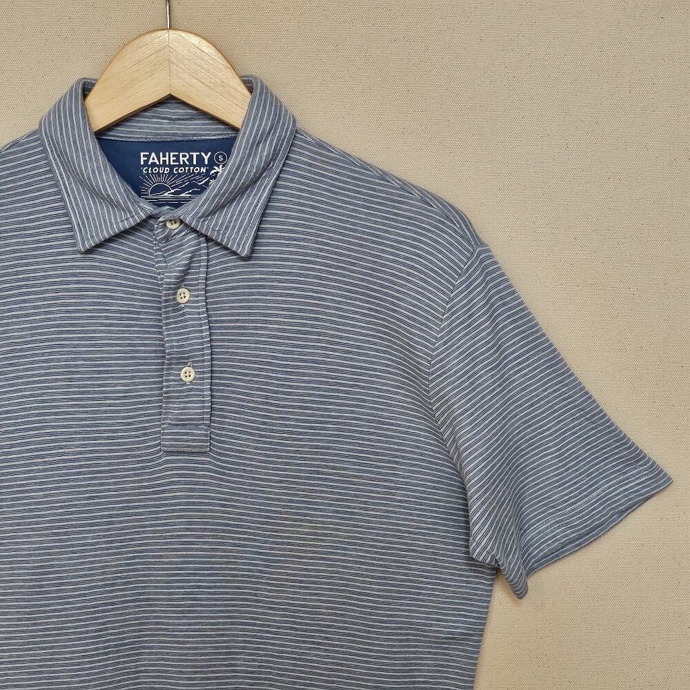 Faherty Cloud Cotton Polo S
